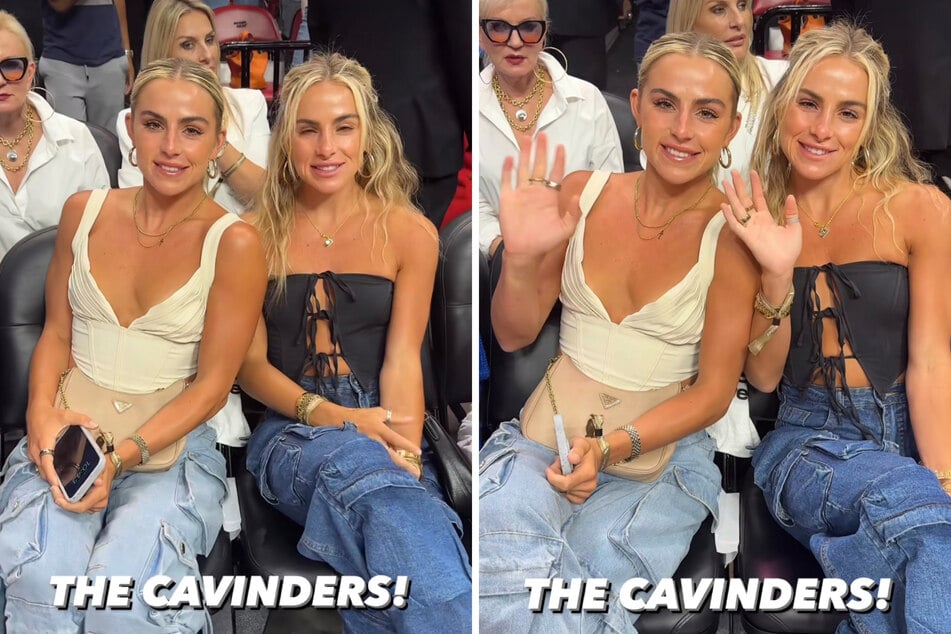 The Cavinder twins shared a new video on Sunday from the NBA Finals.