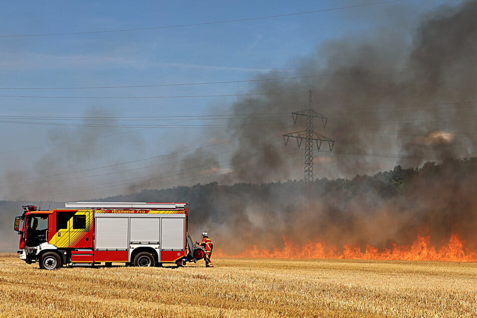 Auf eine Länge von knapp einem Kilometer hatte sich das Feuer ausgedehnt.