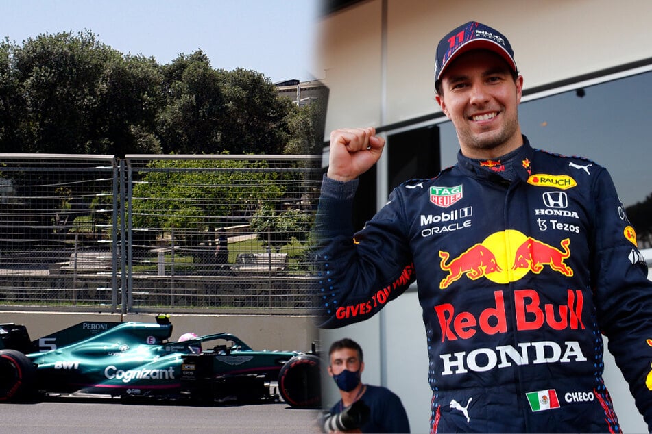 Sergio Perez siegt in Baku, Vettel profitiert von Verstappen-Crash