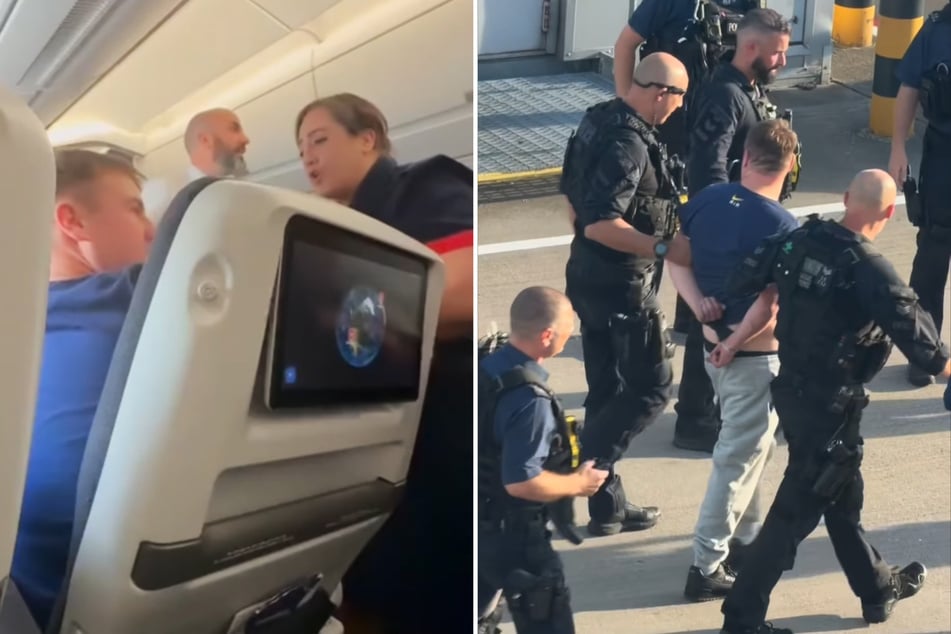 Am Terminal wartete bereits die Polizei auf den lautstarken Mann und nahm ihn in Gewahrsam.