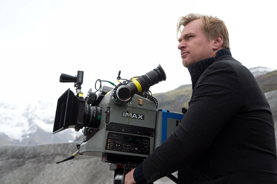 British-American film director Christopher Nolan (50) on the set of his film Interstellar.