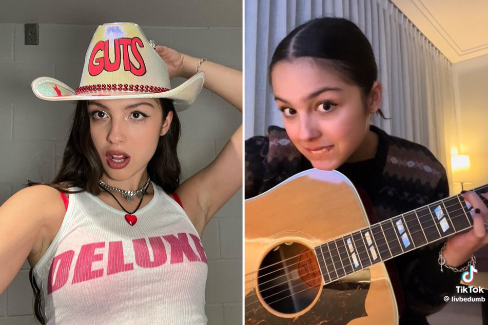 Olivia treated fans to an acoustic take on her new song, so american, in a viral TikTok video.