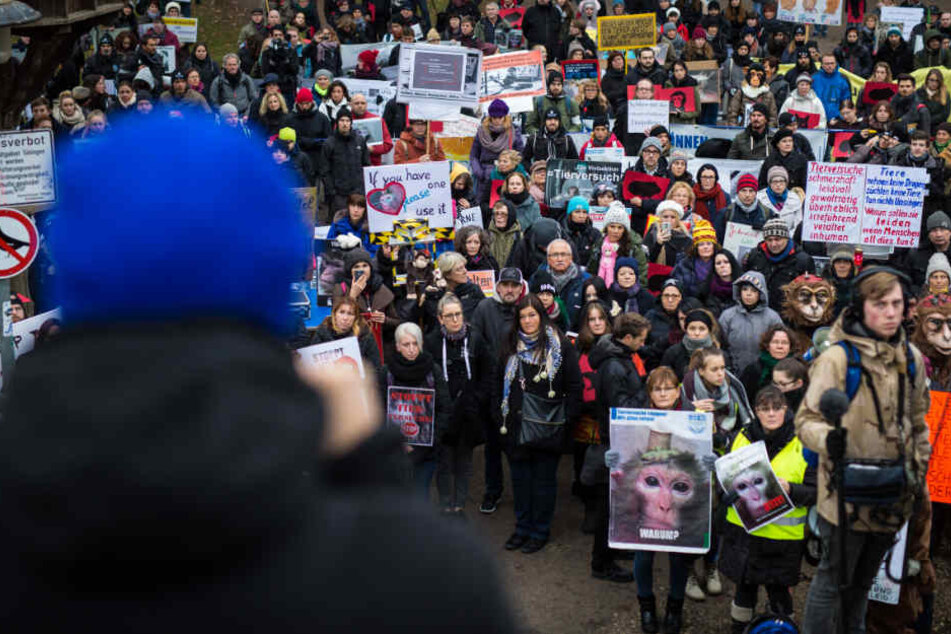 In Tübingen kam es zu Demos mit Hunderten Teilnehmern, wie hier im Dezember 2016.