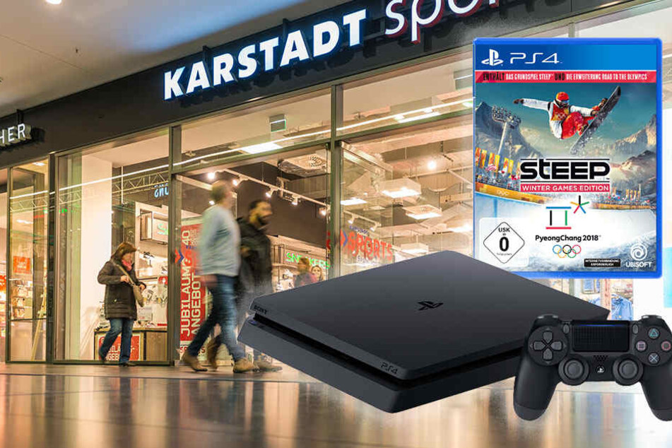 Gespielt wird auf der Playstation 4 das Spiel "Steep".