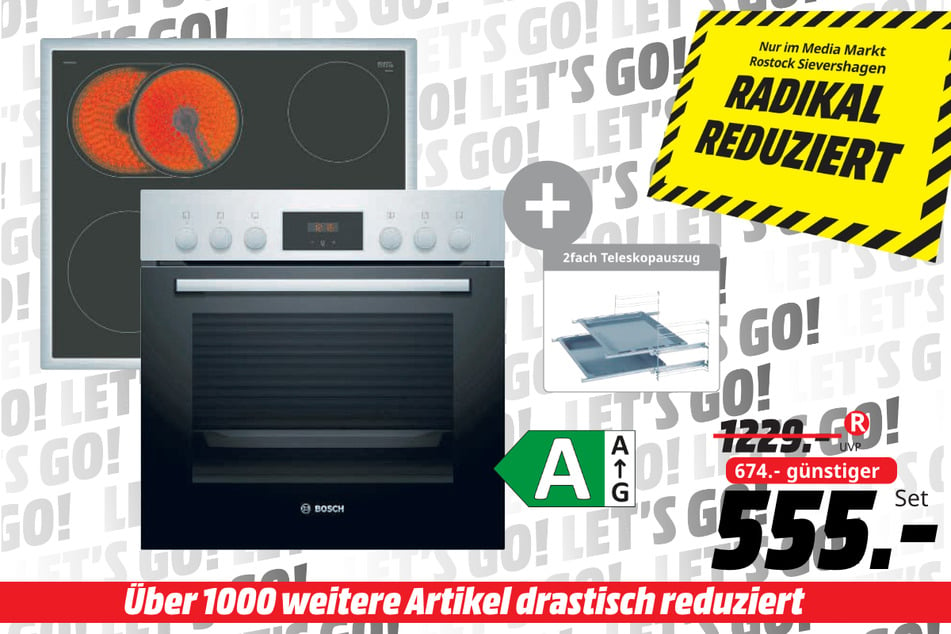 Bosch-Einbauherdset für 555 statt 1.229 Euro.