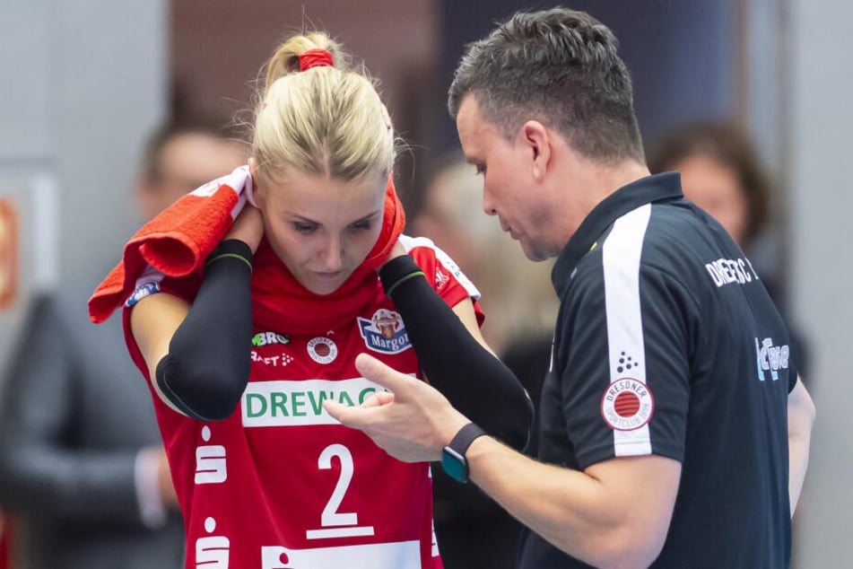 Mareen von Römer bei einem ihrer beiden Einsätze in dieser Saison: Beim Heimspiel gegen den SC Potsdam.