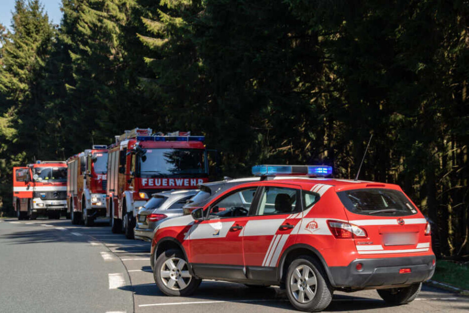 Rund 40 Feuerwehrleute waren vor Ort.
