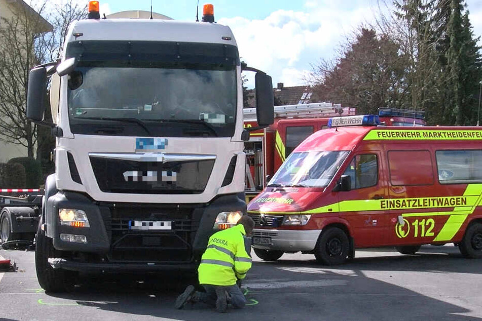 Die Straße "Am Obereichholz" in Marktheidenfeld wurde vorübergehend voll gesperrt.