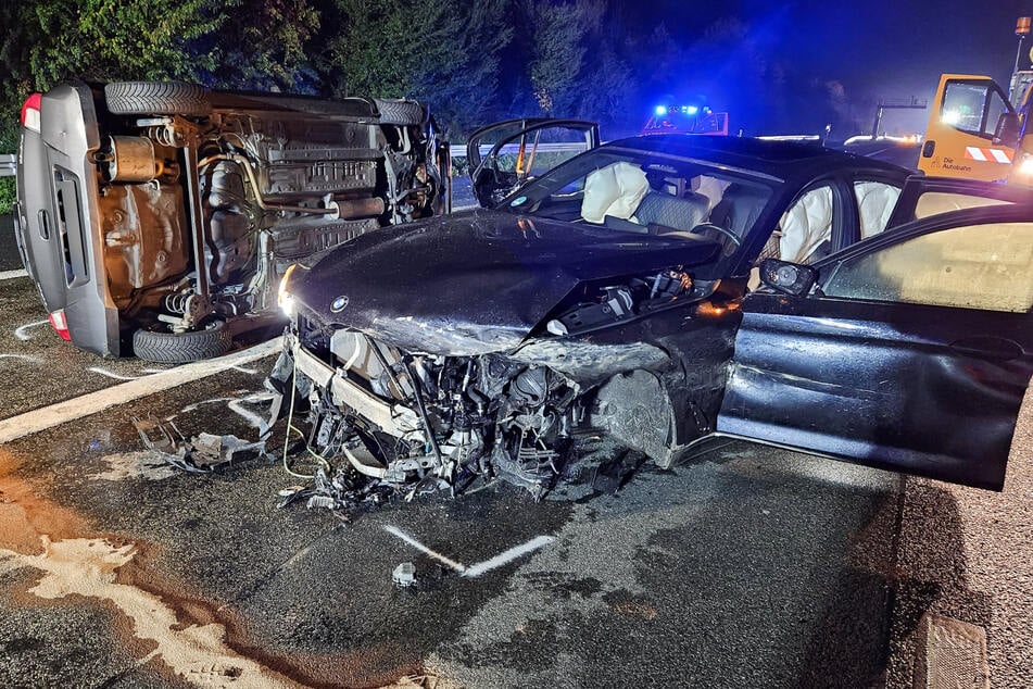 Ein dramatischer Verkehrsunfall auf der A5 forderte in der Nacht von Samstag auf Sonntag das Leben eines 49-jährigen Mannes.