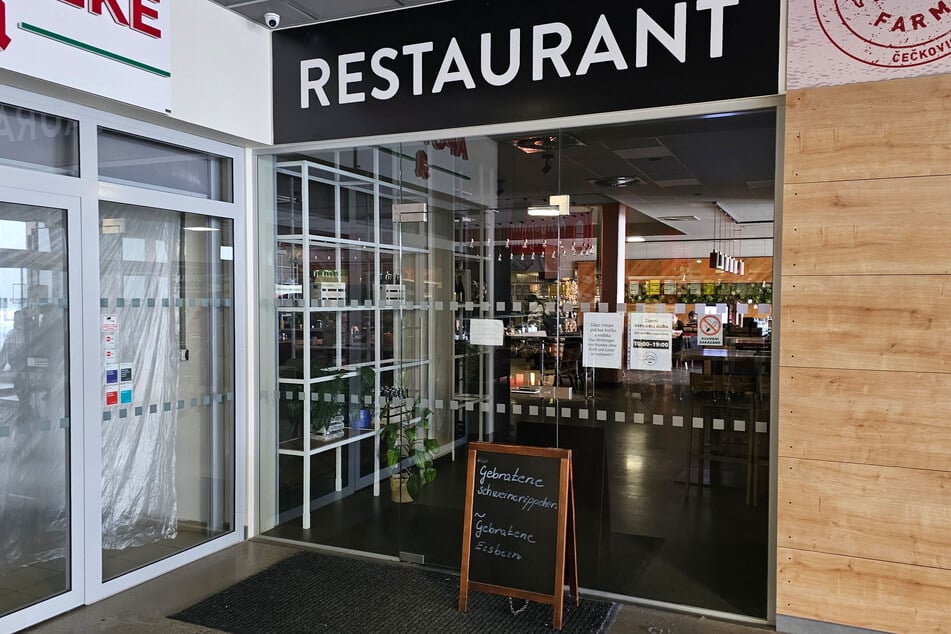 Auch ein Restaurant im Grenzgebiet war geschlossen.