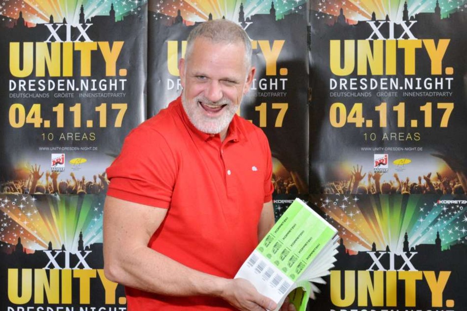 Ralf Koppetzki (42) hat gut lachen - seine Unity-Night findet schon zum 19.
Mal im Herzen von Dresden statt.