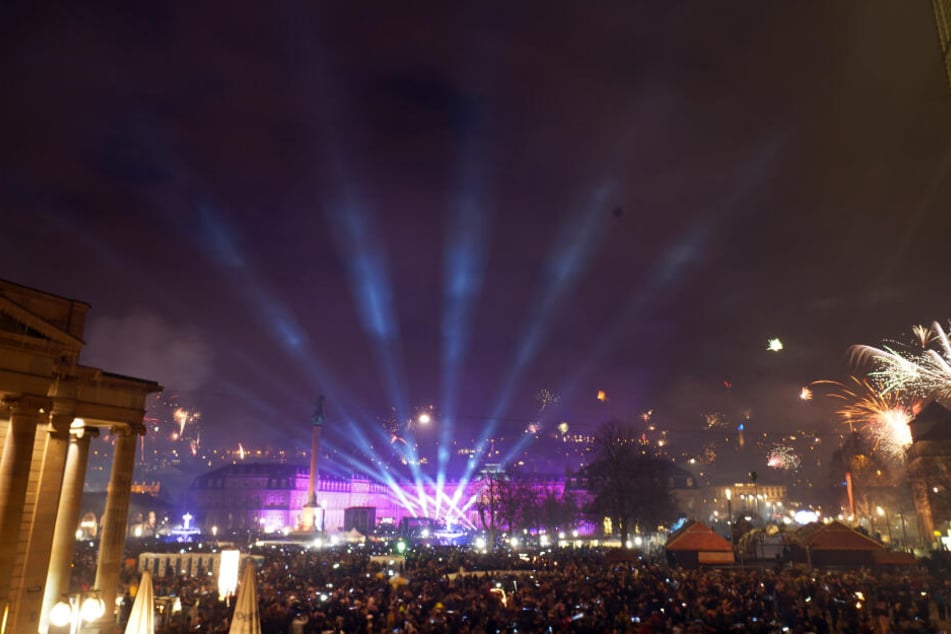 Während der Silvesterfeier wurde der Schlossplatz zur böllerfreien Zone erklärt.