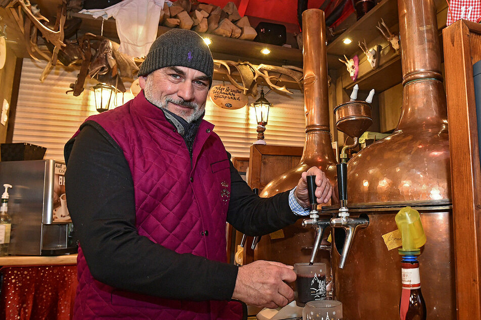 Markus Harich (55) hofft auf ein angemessenes Konzept für den Striezelmarkt.