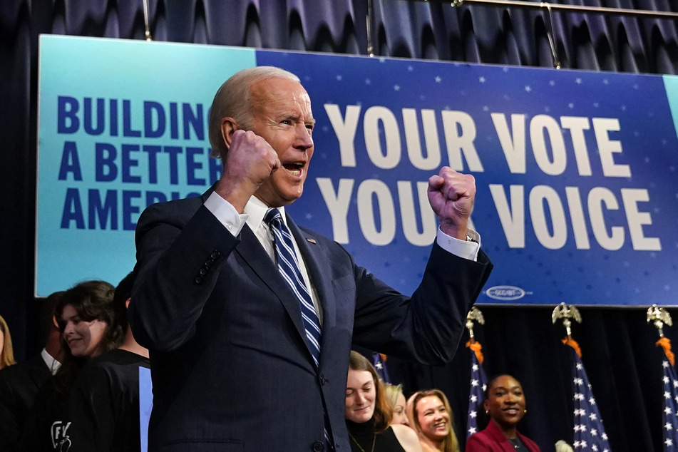 Joe Biden said he was "incredibly pleased" as his Democratic party kept control of the Senate.