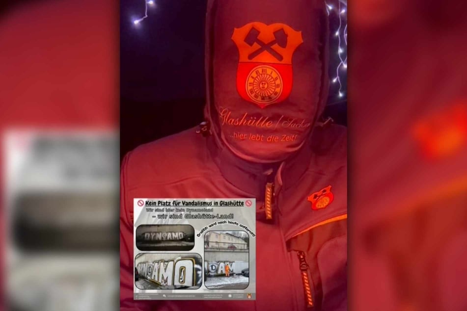 Wenn Vermummte in der Stadt auftauchen, antwortet der Bürgermeister im ähnlichen Stil.