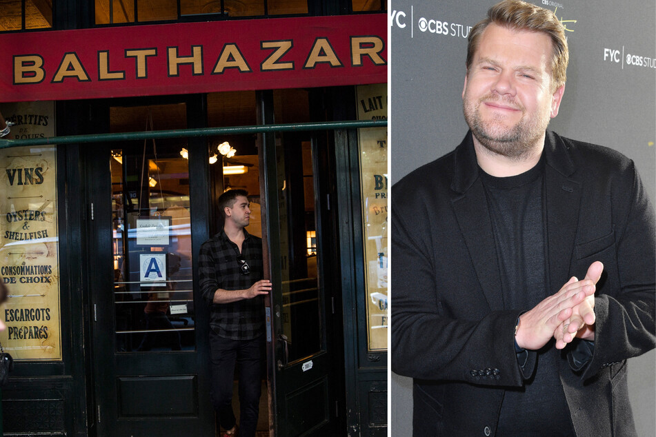 Talk show host James Corden was banned from popular New York City eatery Balthazar after the owner deemed him the "most abusive customer" in history.