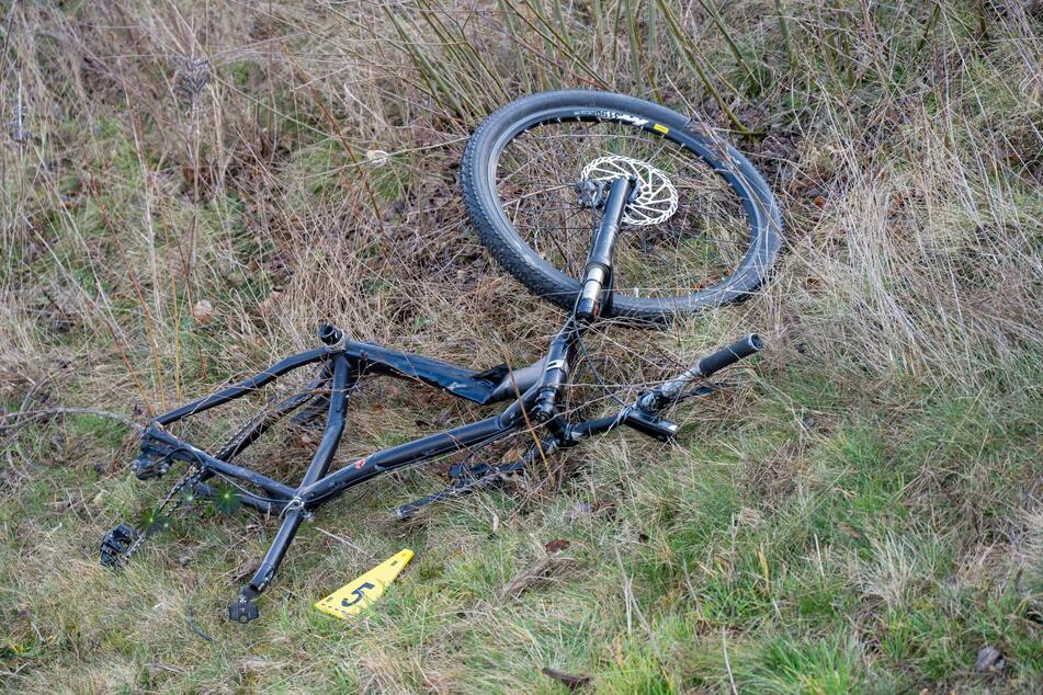 Das Bike wurde komplett zerstört.