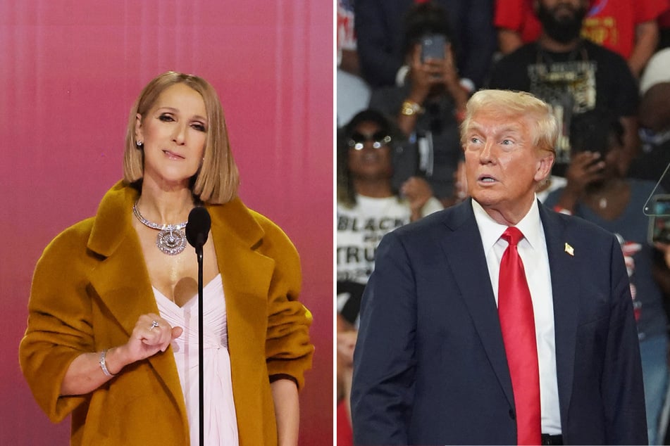 Celine Dion and her record label slammed the use of her famous song, My Heart Will Go On, at a Donald Trump rally this week.