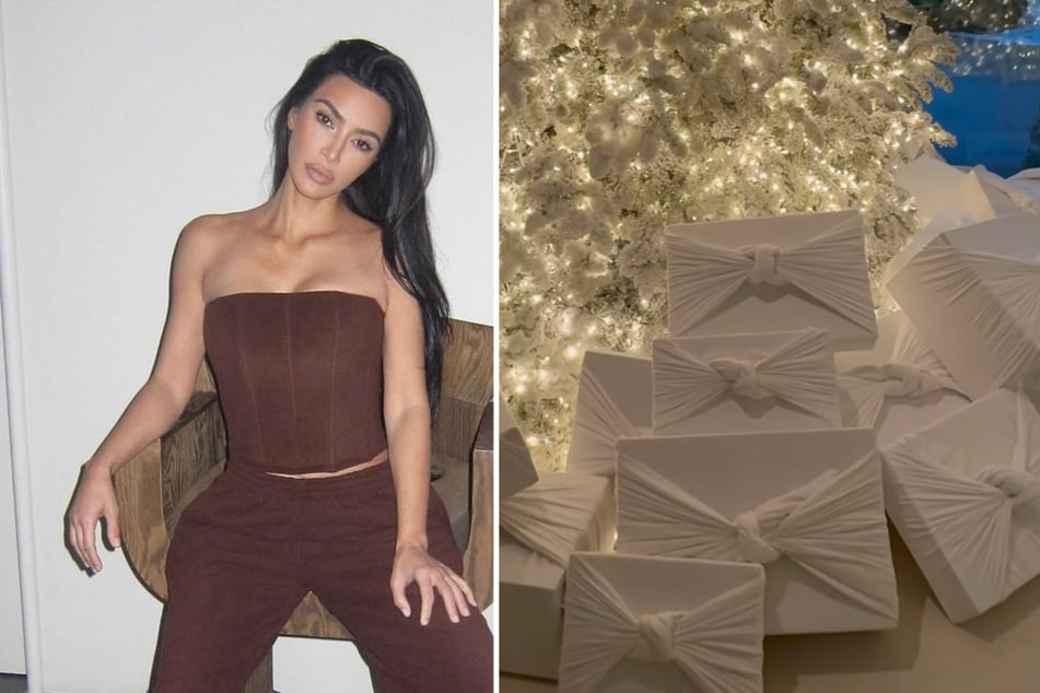 Kim Kardashian baffles fans with bizarre Christmas gift wrap