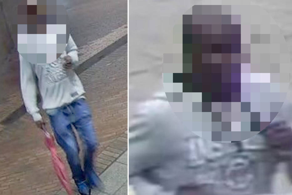 Die Kölner Polizei sucht mit mehreren Fotos nach dem mutmaßlichen Täter.