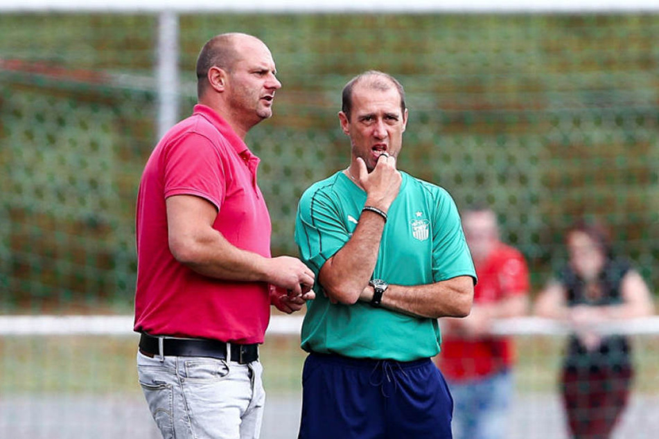 Sportdirektor David Wagner (l.) und Trainer Joe Enochs akzeptieren die Montagsspiele. Sie sollen aber mit Bedacht ausgewählt werden - so der Wunsch der Zwickauer.