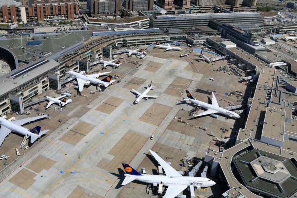 Der Flughafen Frankfurt.