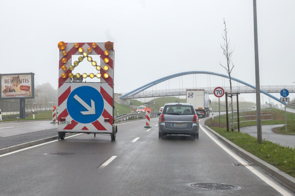 Jetzt wird‘s eng: Die Zschopauer Straße wird schon wieder saniert.