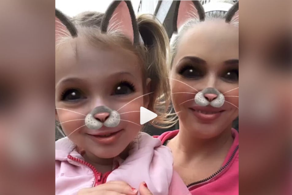 Daniela Katzenberger mit ihrer Tochter Sophia auf Instagram.