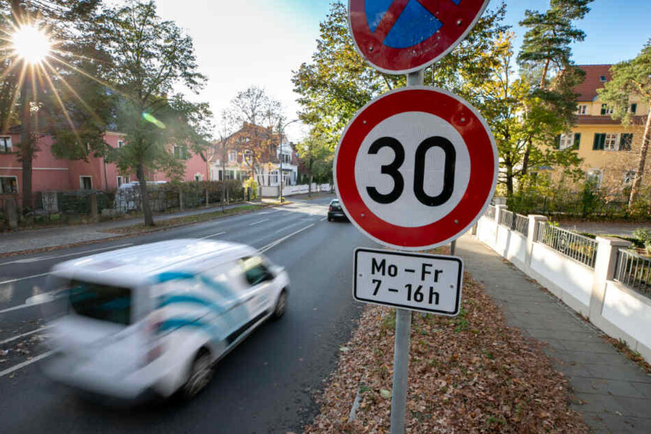 Vor den Kitas auf der Heideparkstraße wurden die meisten Temposünder erwischt.
