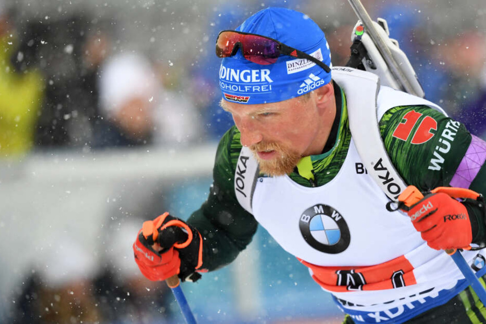 Erik Lesser bei der letzten WM der Biathleten in Östersund.