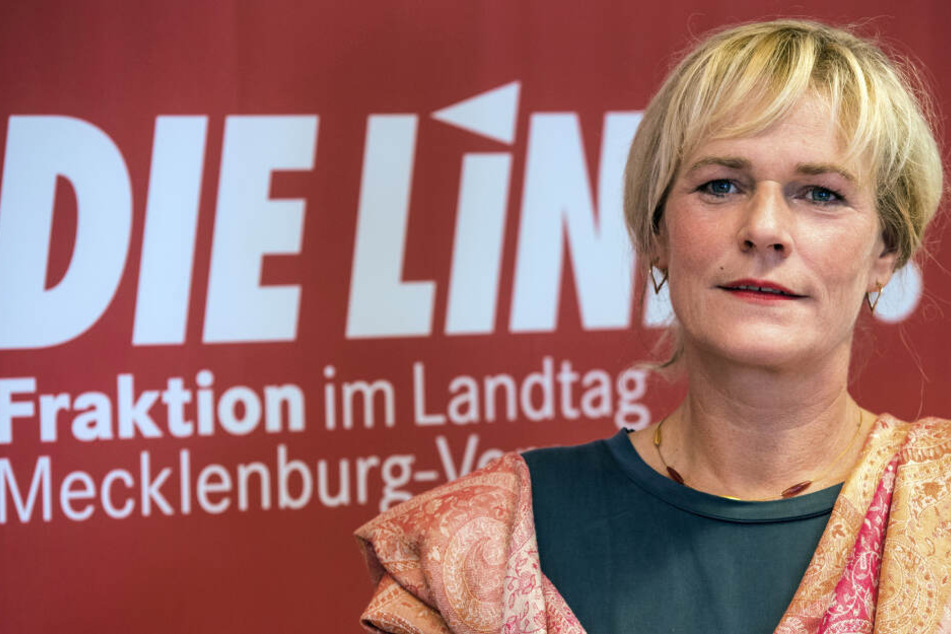 Die Chefin der Linksfraktion im Landtag von Mecklenburg-Vorpommern, Simone Oldenburg.