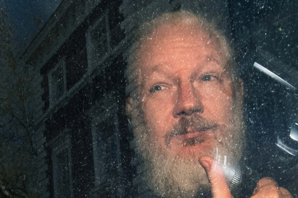 April 2019: Julian Assange kommt am Westminster-Amtsgericht in London an.