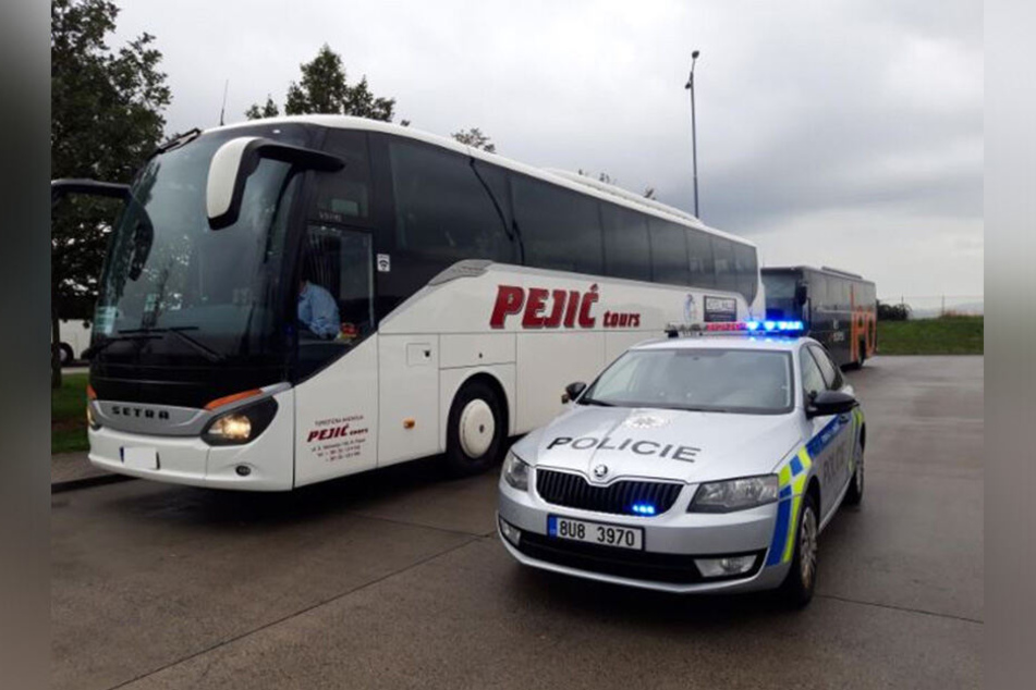 Busse und Lastwagen waren im Visier der Polizisten.