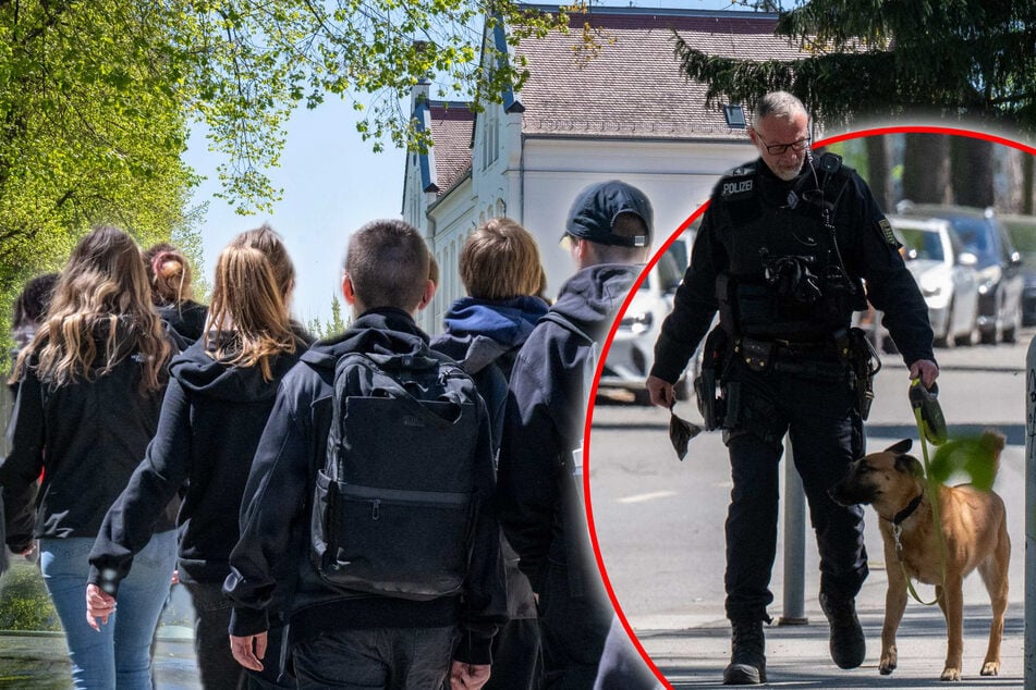 Großeinsatz an Zittauer Schule: Polizei evakuiert Schule