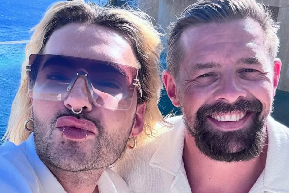 Bill Kaulitz (35, l.) und Klaas Heufer-Umlauf begegneten sich im selben Hotel während ihres Urlaubs.