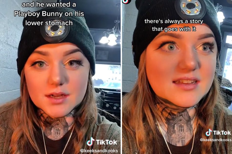 A tattoo artist on TikTok dished on an awkward ink session.