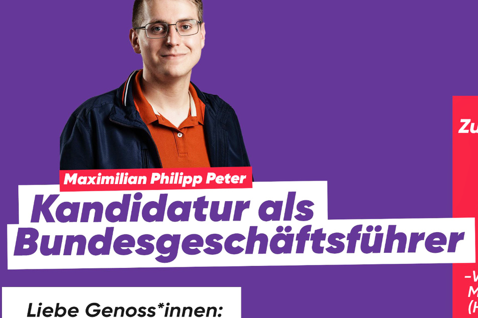 Der Nachwuchspolitiker Maximilian Philipp Peter (29) aus Hessen bewirbt sich um den Posten des Bundesgeschäftsführers der Partei "Die Linke".