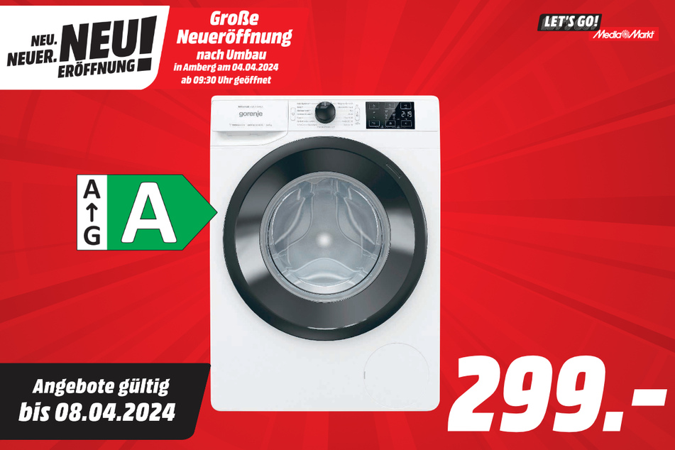 Gorenje-Waschmaschine für 299 Euro.
