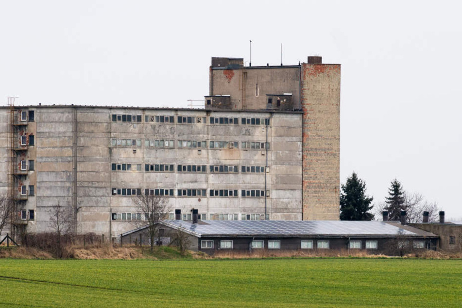 Das Schweinehochhaus in Maasdorf bei Halle (Saale): Hier werden auf sechs Etagen bis zu 3000 Schweine und Ferkel gehalten.