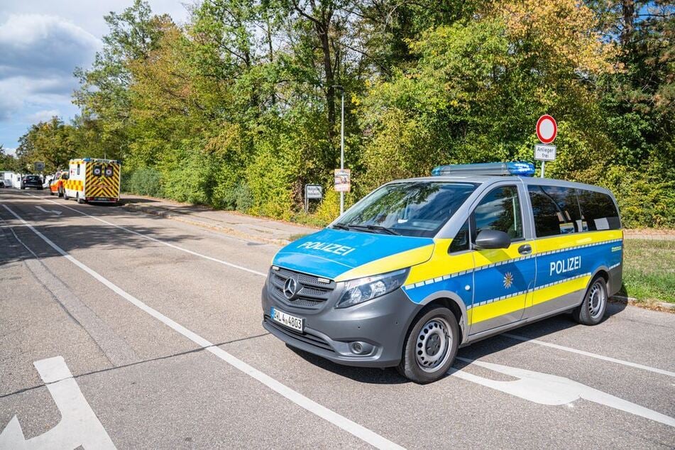 Die Polizei sicherte den Einsatzort weiträumig ab.