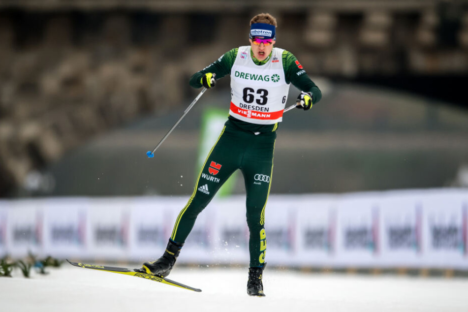 Am Wettkampf-Samstag tritt Richard Leupold (22) selbst an im Rennen um die schnellste Zeit beim Skiweltcup.