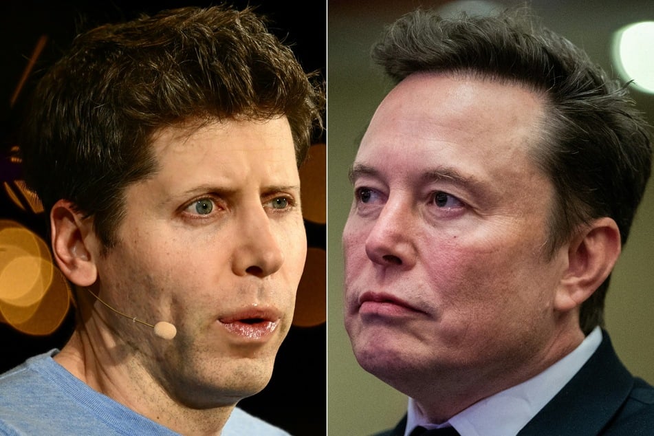 Elon Musk's (r) courtroom showdown with Sam Altman (l) officially got underway on Monday with the start of jury selection.