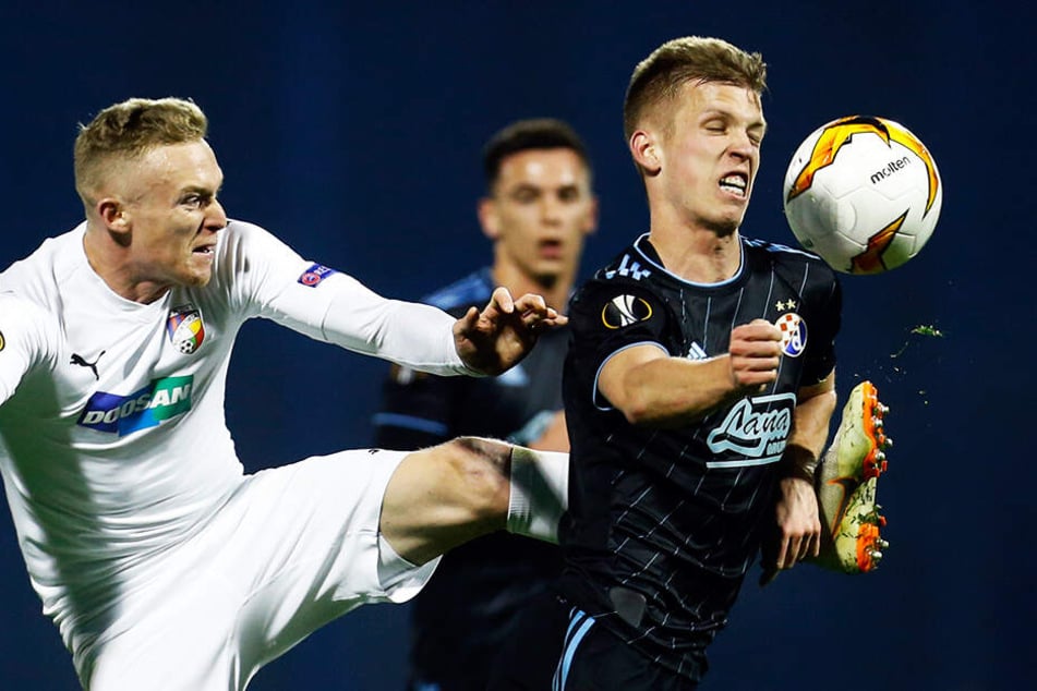 Dani Olmo (r.) zeigte bei Dinamo Zagreb herausragende Leistungen im offensiven Mittelfeld.
