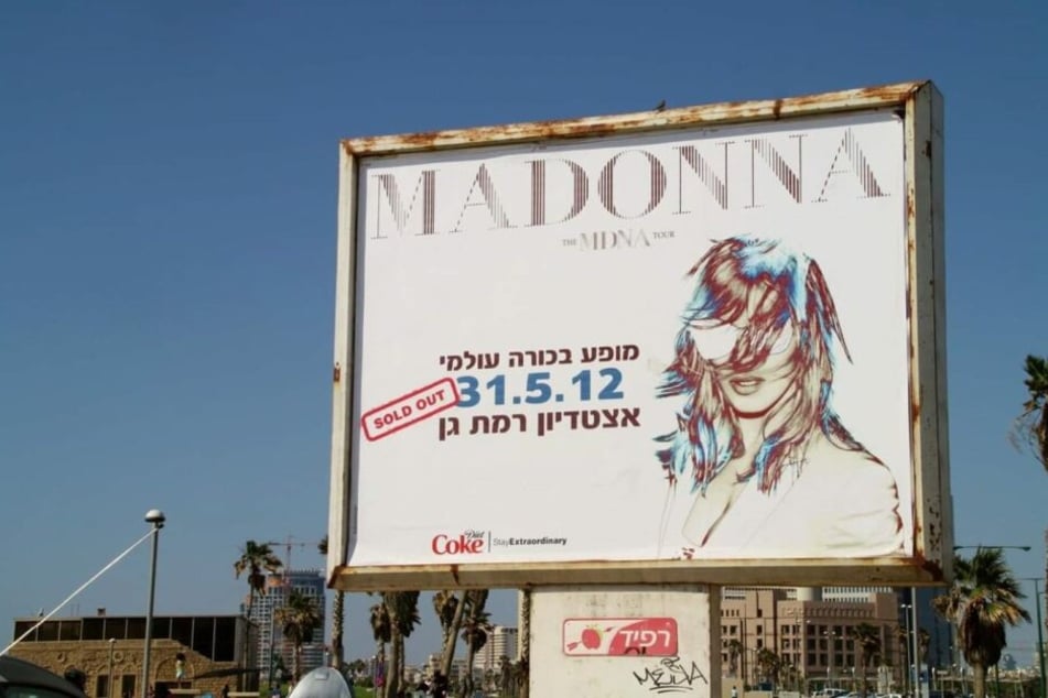 2012 startete Madonna in Tel Aviv ihre "MDNA" World Tour.