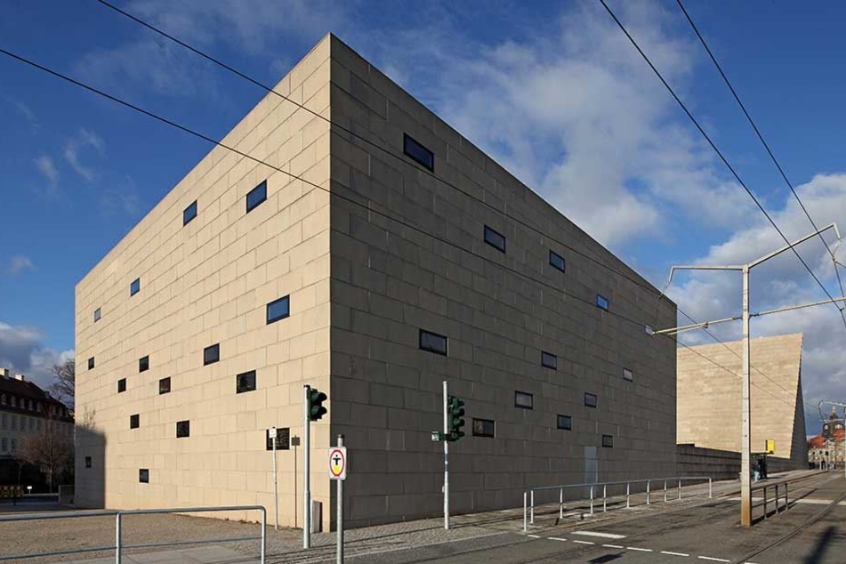 Die Synagoge von Dresden.