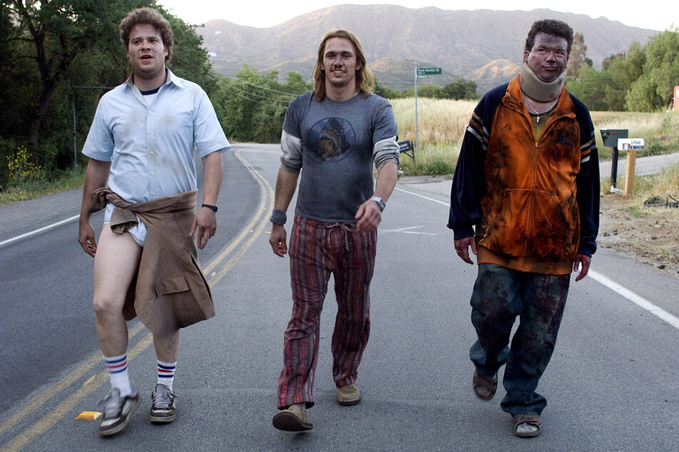 When the sun rises and the party ends, you and your bestie should walk out like the gang at the end of Pineapple Express.