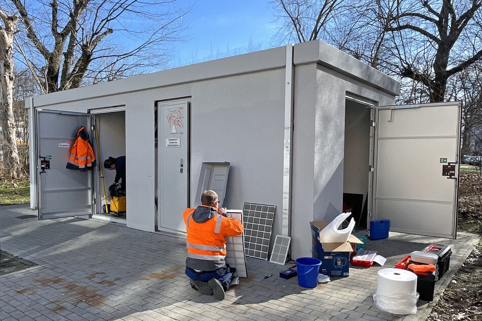 Die Ladestation am Connewitzer Kreuz musste gewartet werden.