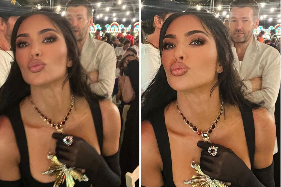 Kim Kardashian rocked a goth-themed look at the Dolce &amp; Gabbana's Alta Moda show.