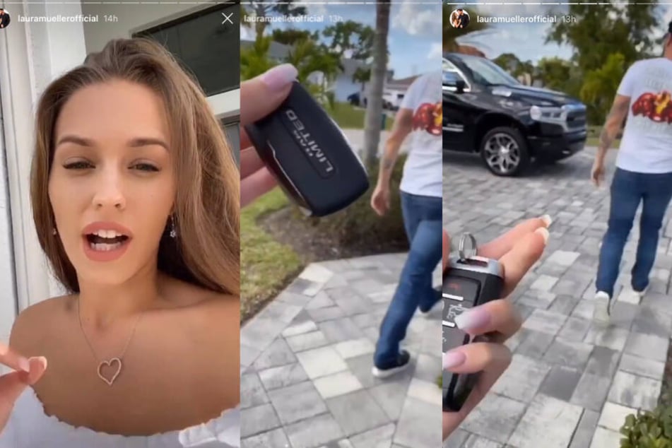 In ihrer Instagram-Story ließ Laura ihre Fans an der Überraschung teilhaben.