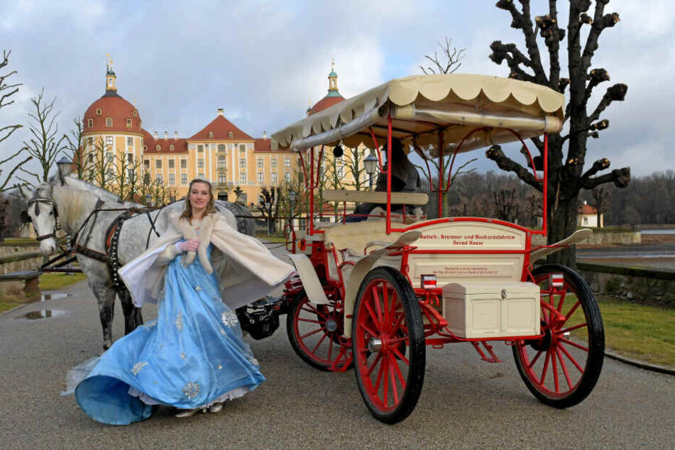 Titelheldin Sandra Maria Huimann (34) freut sich auf das Open-Air-Musical "Aschenbrödel" auf Schloss Moritzburg.